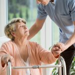 Show the dependence of elder on the help of others