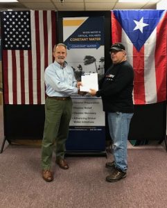 Constant Water donation to United DMV