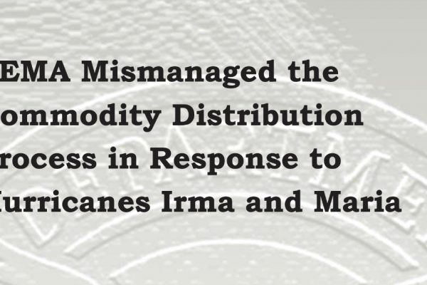 FEMA OIG Hurricane Maria Report