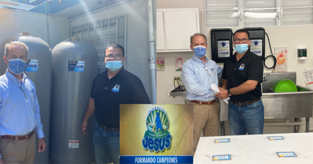 David Jimenez receives Constant Water systems