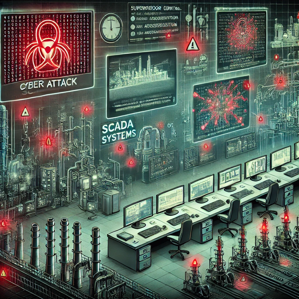 SCADA cyber attack graphic